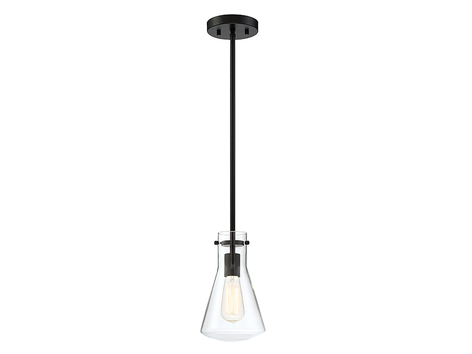 Meridian M70063MBK One Light Pendant, Matte Black