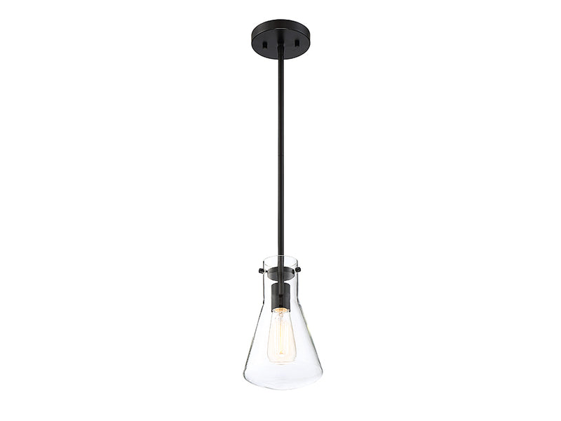 Meridian M70063MBK One Light Pendant, Matte Black