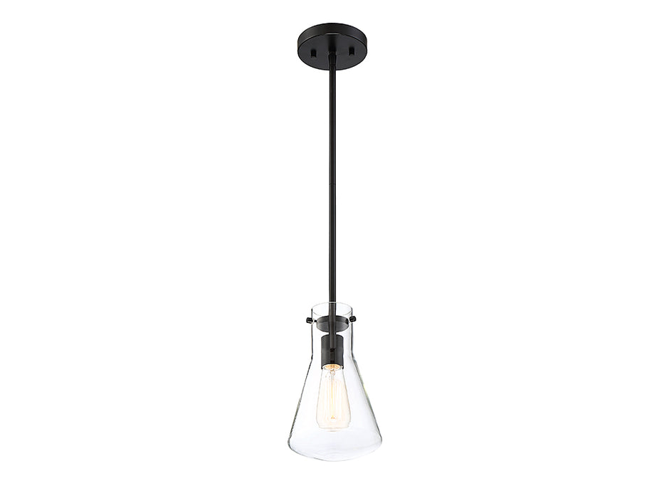 Meridian M70063MBK One Light Pendant, Matte Black