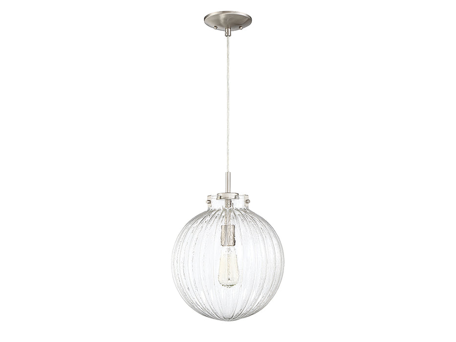 Meridian M70068BN One Light Mini Pendant, Brushed Nickel