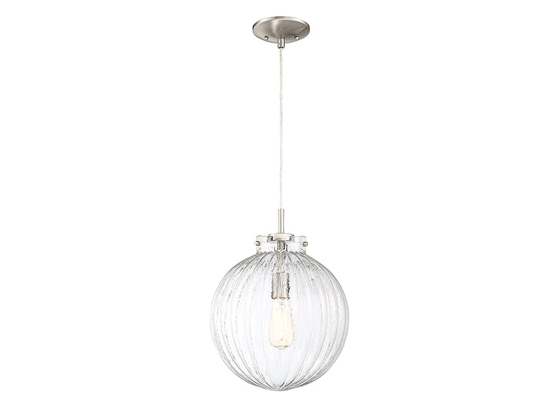 Meridian M70068BN One Light Mini Pendant, Brushed Nickel