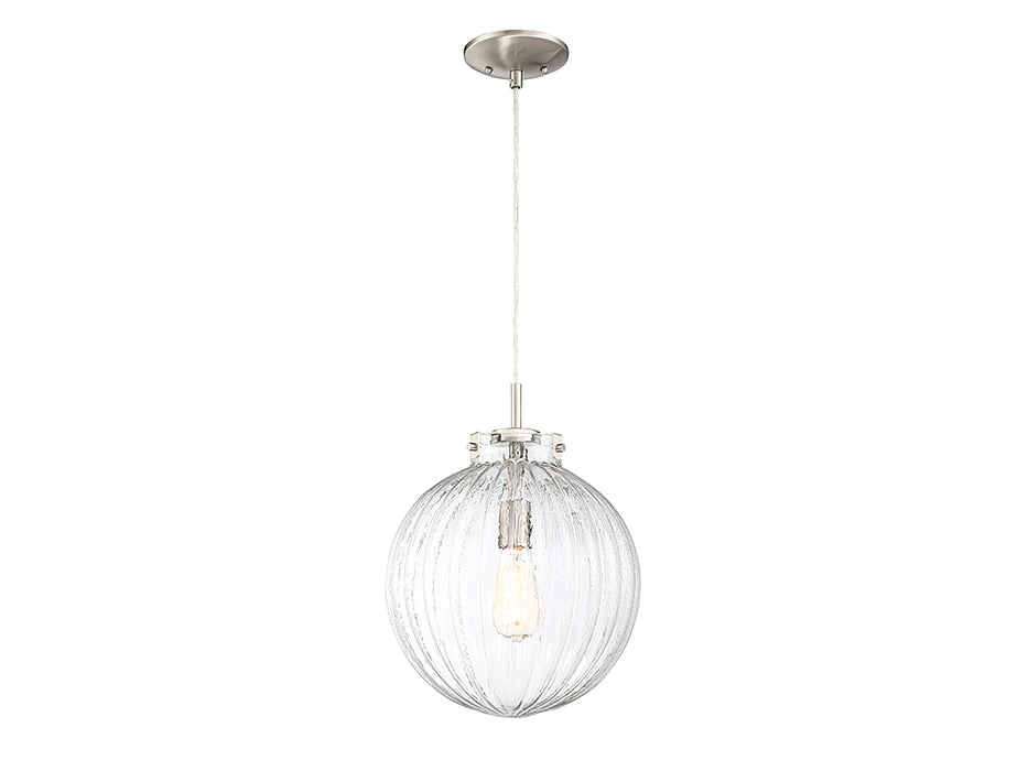 Meridian M70068BN One Light Mini Pendant, Brushed Nickel
