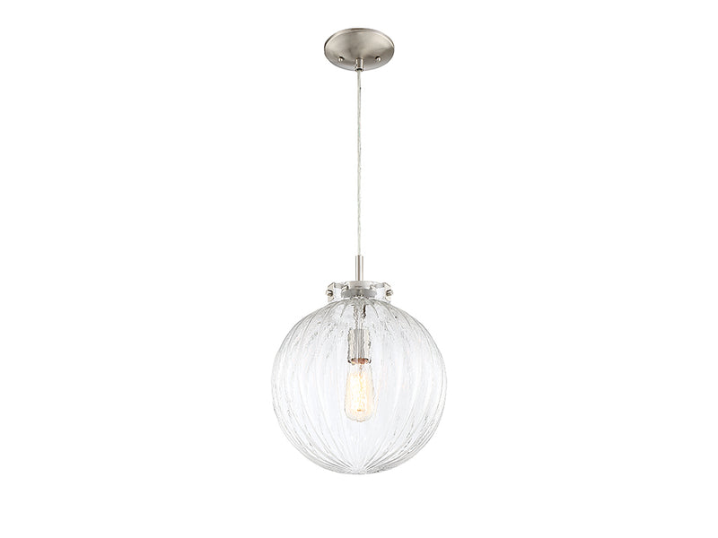 Meridian M70068BN One Light Mini Pendant, Brushed Nickel