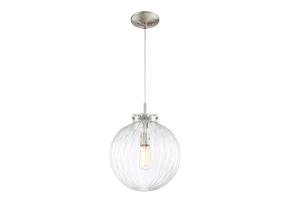 Meridian M70068BN One Light Mini Pendant, Brushed Nickel