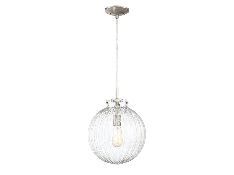 Meridian M70068BN One Light Mini Pendant, Brushed Nickel