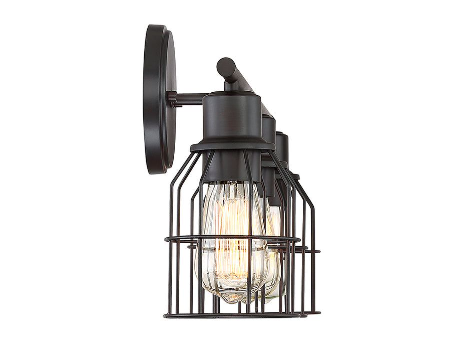 Meridian M80004ORB Three Light Bathroom Vanity Light, Oil Rubbed Bronze
