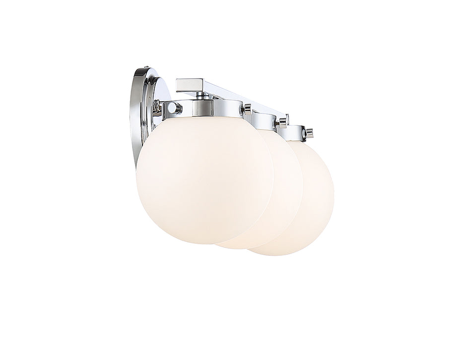 Meridian M80023CH Three Light Bathroom Vanity Light, Chrome