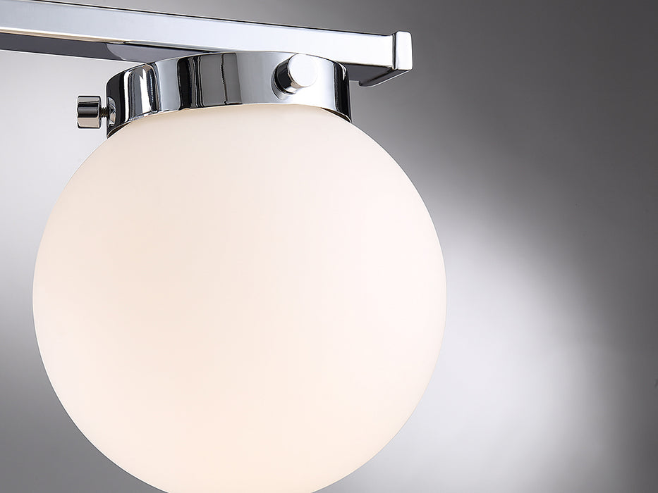 Meridian M80023CH Three Light Bathroom Vanity Light, Chrome