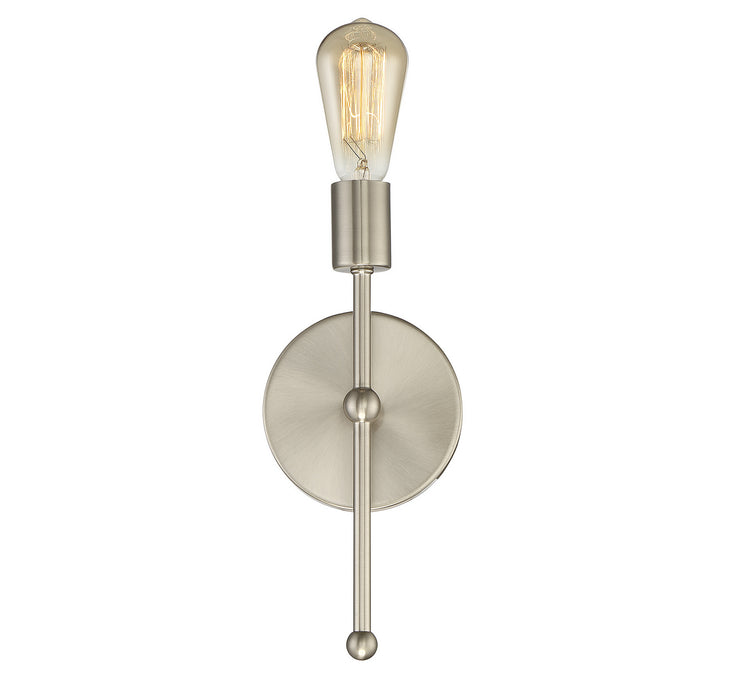Meridian M90005-SN One Light Wall Sconce, Satin Nickel