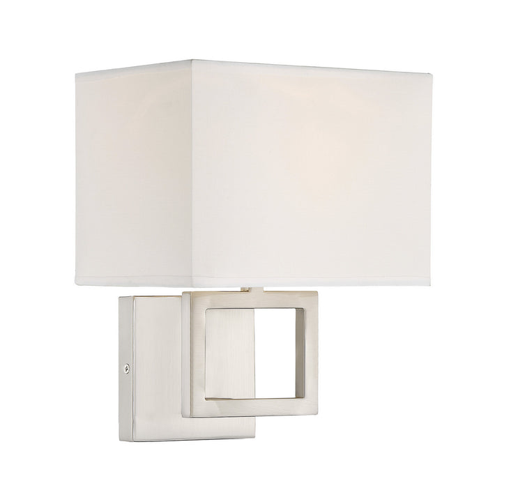 Meridian M90009BN One Light Wall Sconce, Brushed Nickel