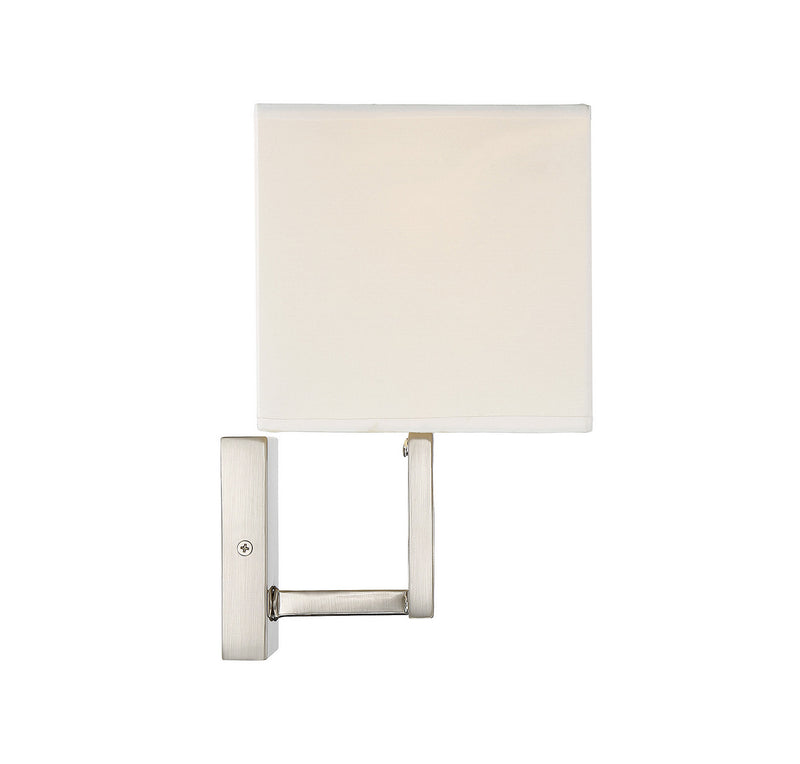 Meridian M90009BN One Light Wall Sconce, Brushed Nickel
