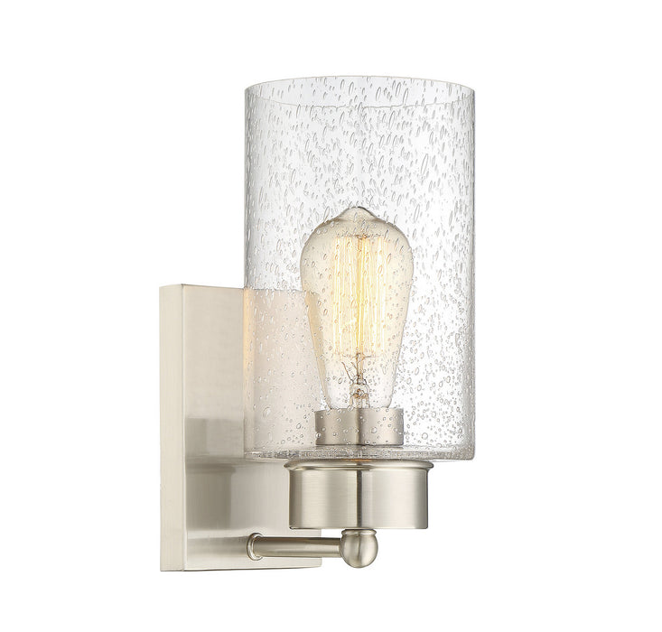 Meridian M90013BN One Light Wall Sconce, Brushed Nickel