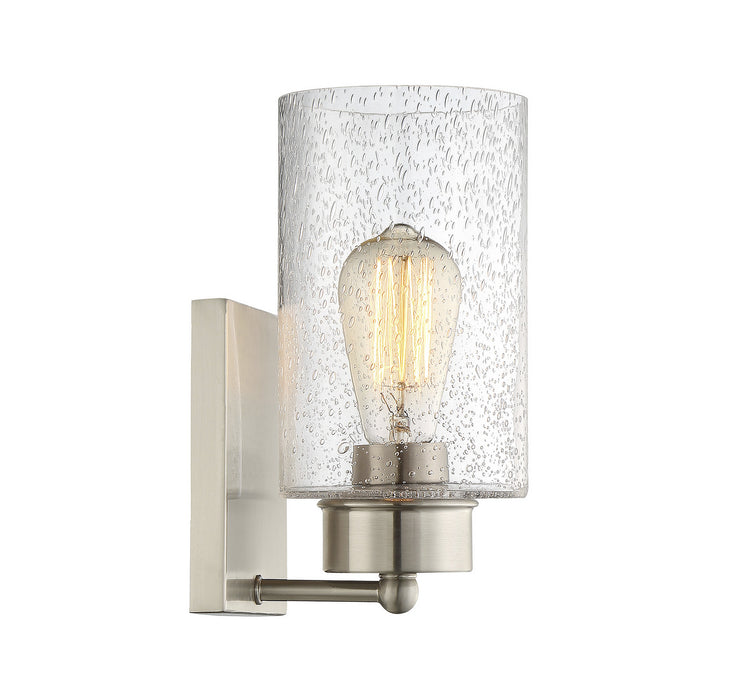 Meridian M90013BN One Light Wall Sconce, Brushed Nickel