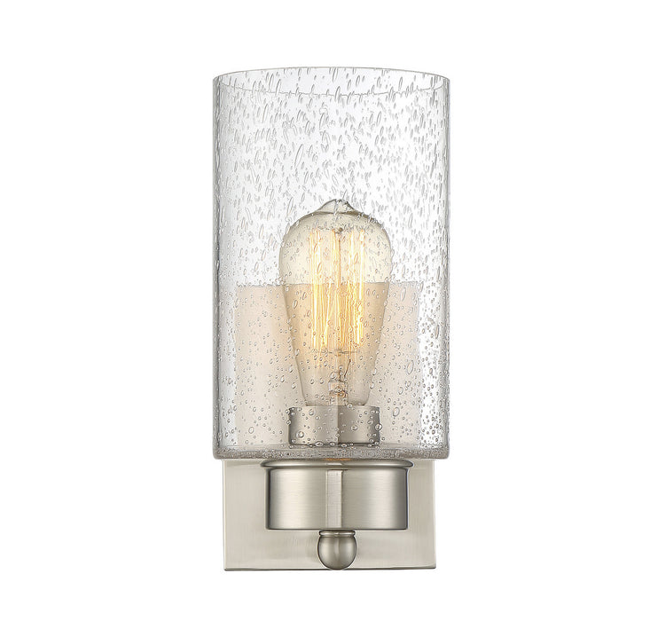 Meridian M90013BN One Light Wall Sconce, Brushed Nickel