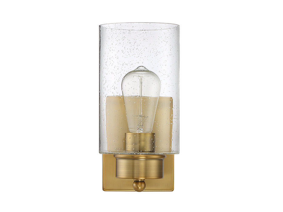 Meridian M90013NB One Light Wall Sconce, Natural Brass