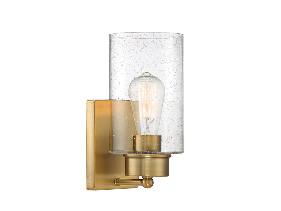 Meridian M90013NB One Light Wall Sconce, Natural Brass