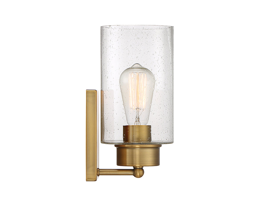 Meridian M90013NB One Light Wall Sconce, Natural Brass