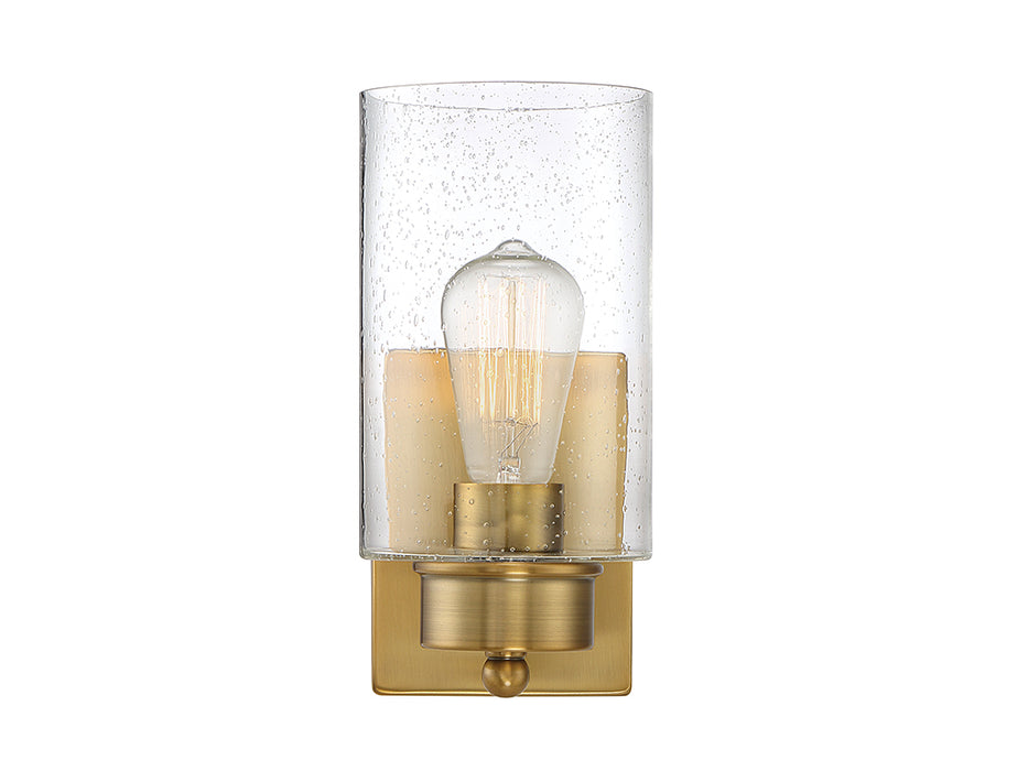 Meridian M90013NB One Light Wall Sconce, Natural Brass