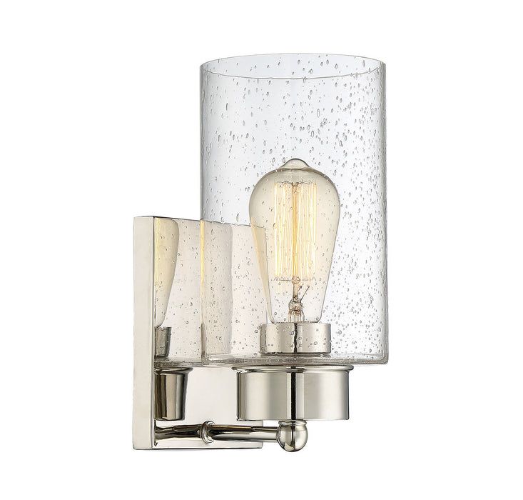 Meridian M90013PN One Light Wall Sconce, Polished Nickel
