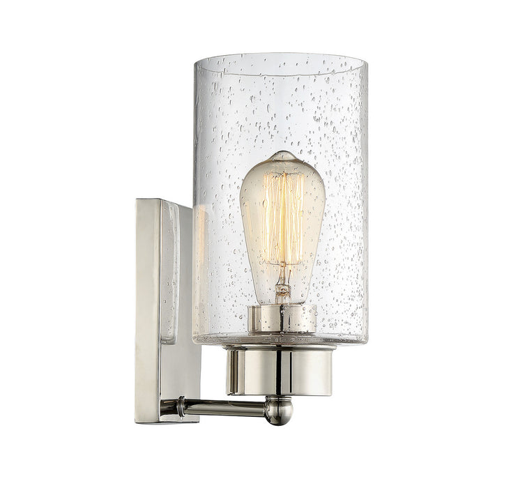 Meridian M90013PN One Light Wall Sconce, Polished Nickel