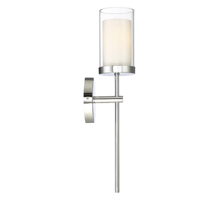 Meridian M90016CH One Light Wall Sconce, Chrome