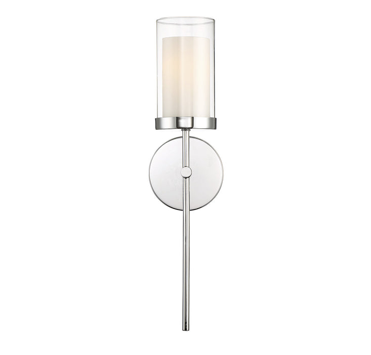 Meridian M90016CH One Light Wall Sconce, Chrome