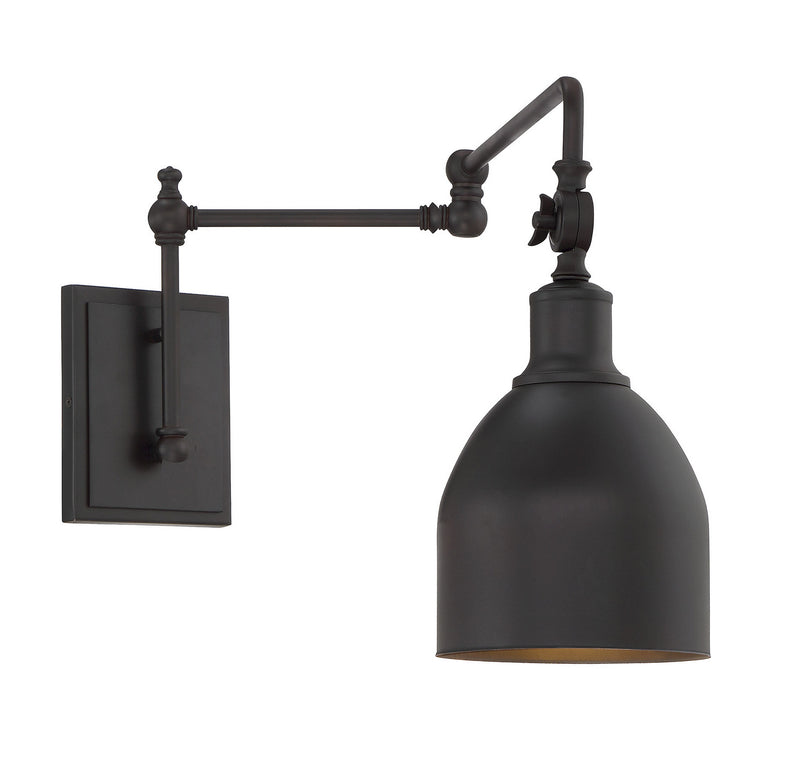 Meridian M90019ORB One Light Wall Sconce, Oil Rubbed Bronze