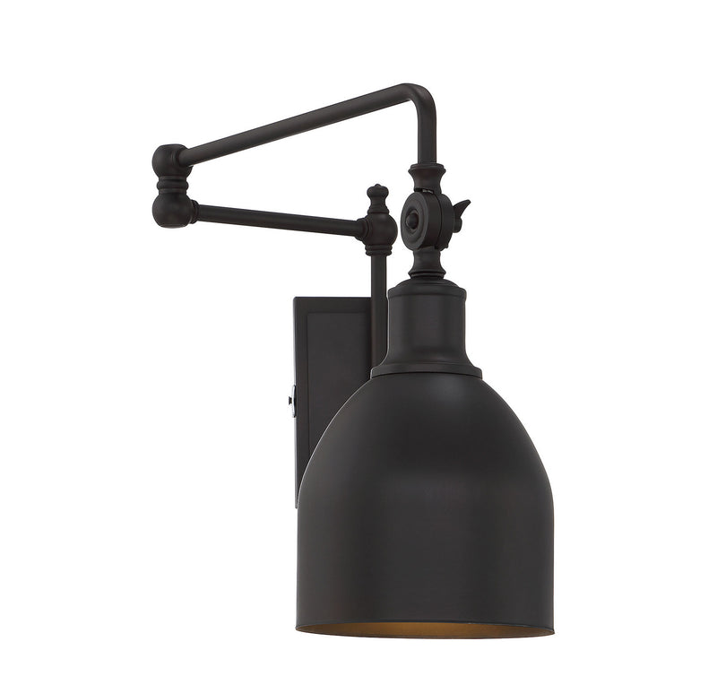 Meridian M90019ORB One Light Wall Sconce, Oil Rubbed Bronze
