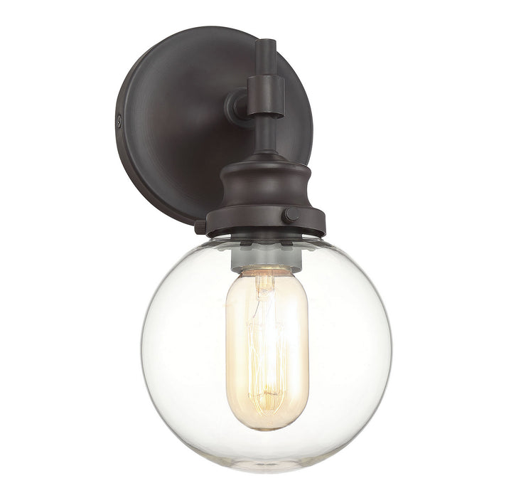 Meridian M90024ORB One Light Wall Sconce, Oil Rubbed Bronze