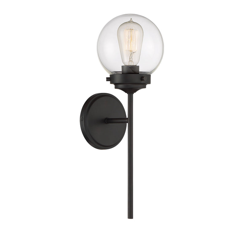 Meridian M90025ORB One Light Wall Sconce, Oil Rubbed Bronze
