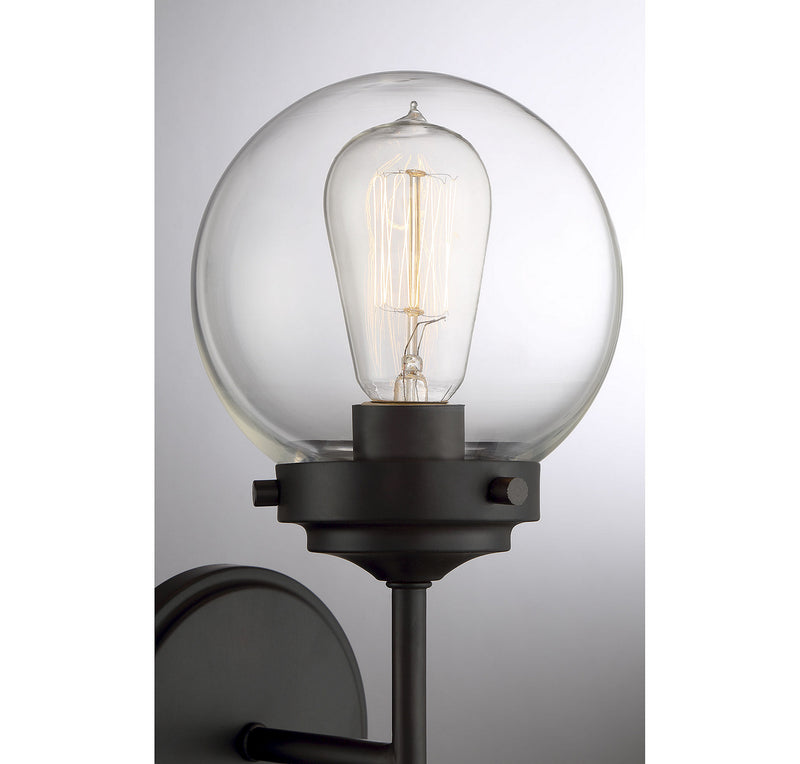 Meridian M90025ORB One Light Wall Sconce, Oil Rubbed Bronze