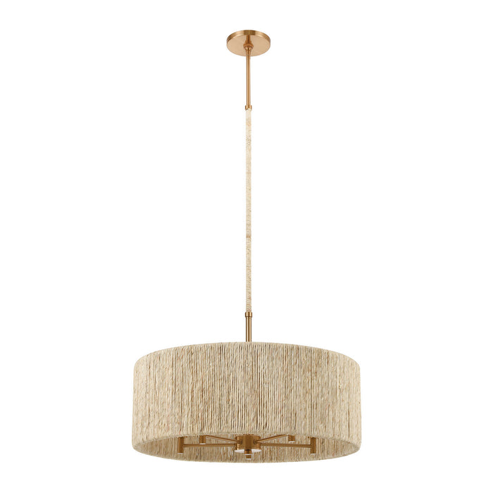 ELK Home 32412/5 Five Light Chandelier, Satin Brass