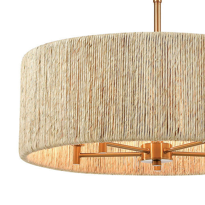 ELK Home 32412/5 Five Light Chandelier, Satin Brass