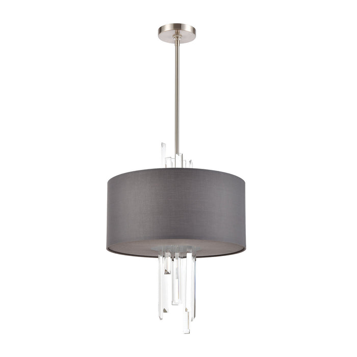 ELK Home 46593/3 Three Light Chandelier, Satin Nickel