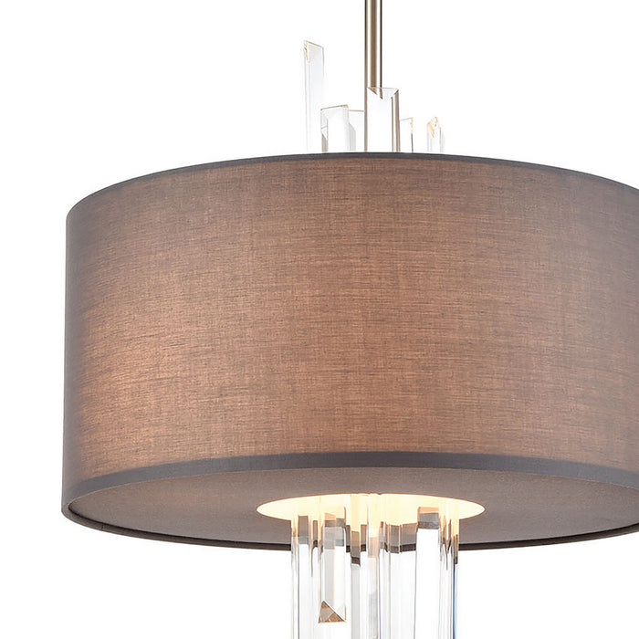 ELK Home 46593/3 Three Light Chandelier, Satin Nickel