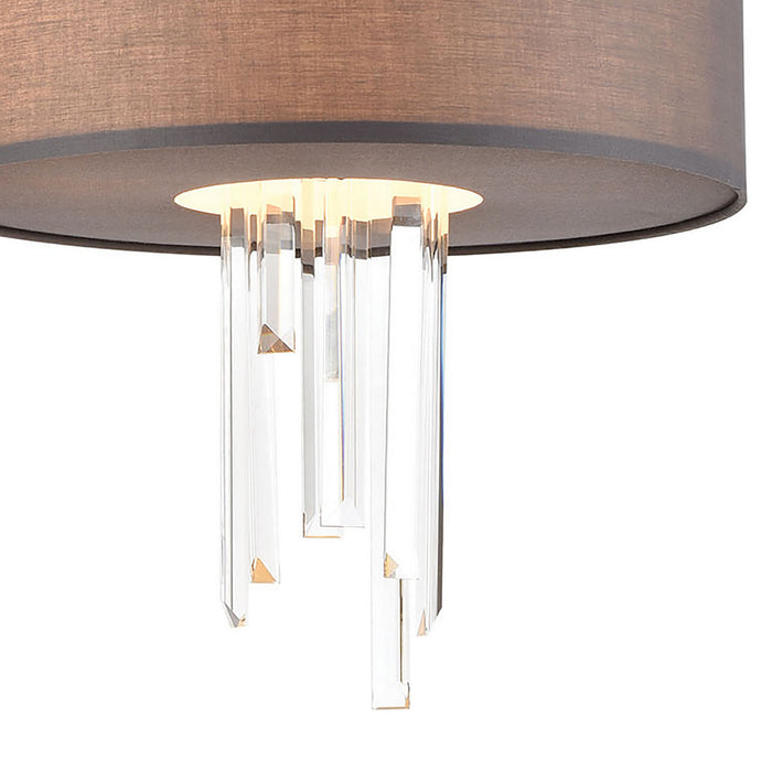 ELK Home 46593/3 Three Light Chandelier, Satin Nickel