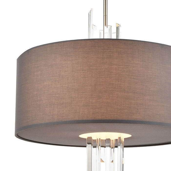 ELK Home 46594/3 Three Light Chandelier, Satin Nickel