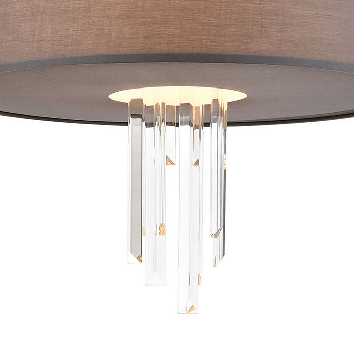 ELK Home 46594/3 Three Light Chandelier, Satin Nickel