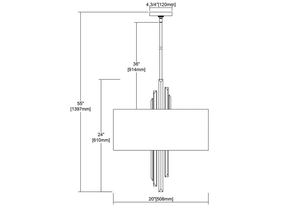 ELK Home 46594/3 Three Light Chandelier, Satin Nickel