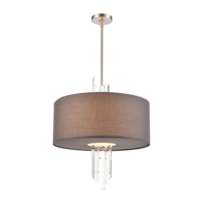 ELK Home 46594/3 Three Light Chandelier, Satin Nickel