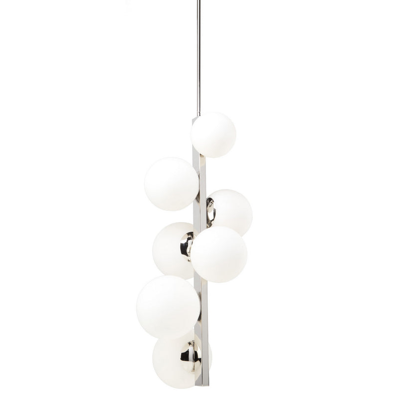 Artcraft SC13221PN Seven Light Chandelier, Polished Nickel
