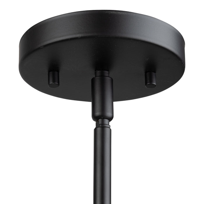 Artcraft SC13224BK Four Light Chandelier, Matte Black