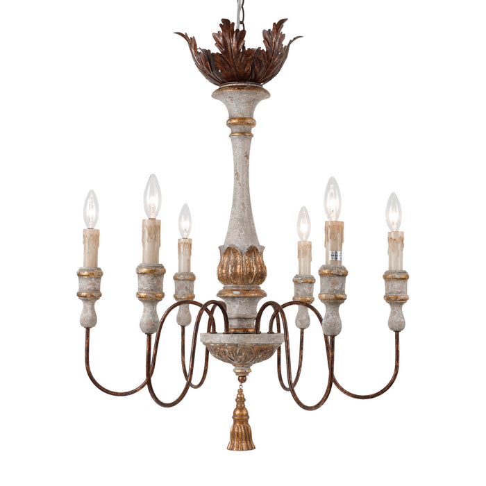 Terracotta Designs H5101S-6 Six Light Chandelier