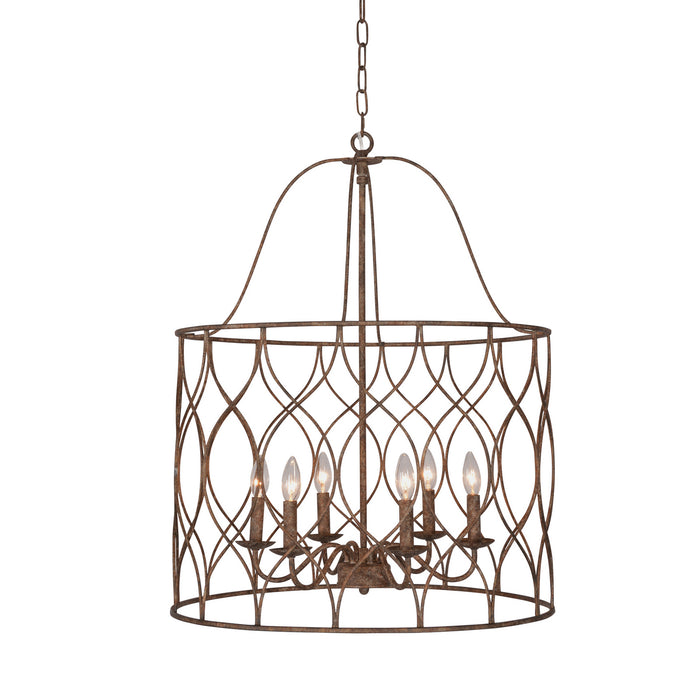 Terracotta Designs H9103R-6 Six Light Chandelier