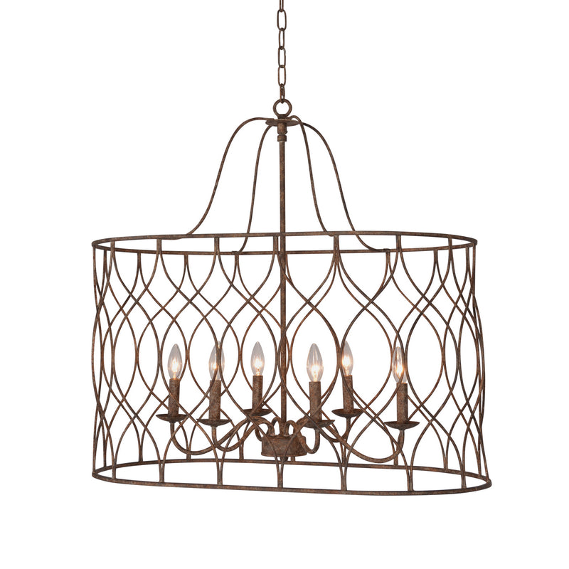 Terracotta Designs H9103V-6 Six Light Chandelier