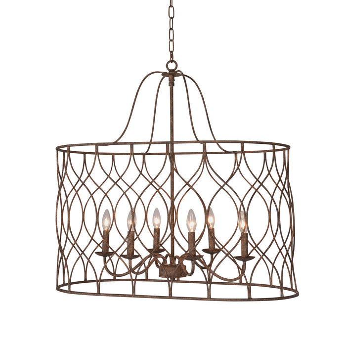 Terracotta Designs H9103V-6 Six Light Chandelier