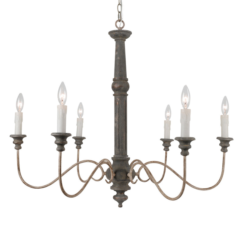 Terracotta Designs H9111-6 Six Light Chandelier