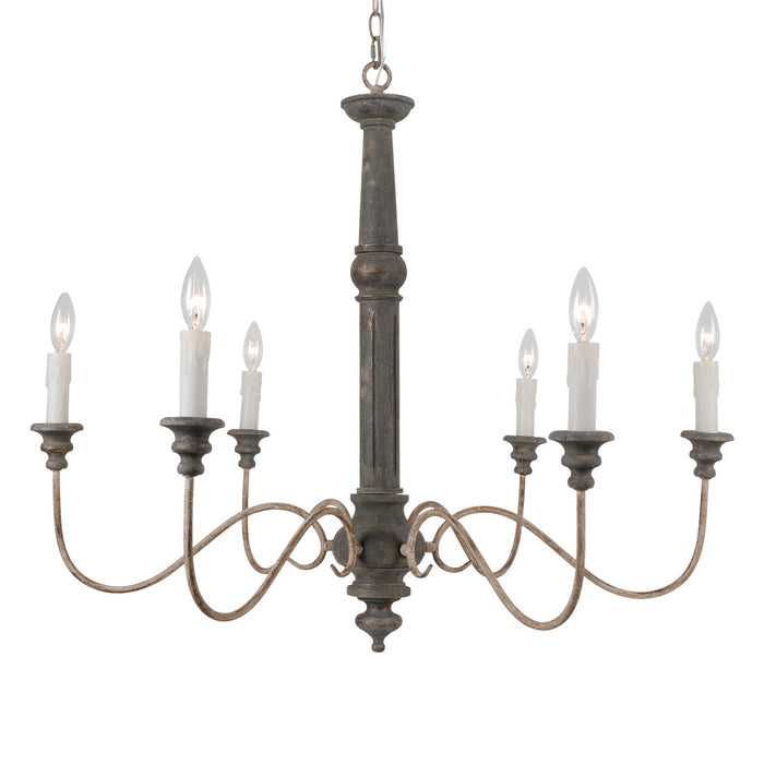 Terracotta Designs H9111-6 Six Light Chandelier