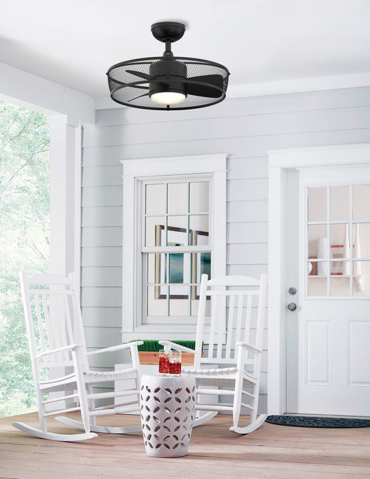 Fanimation FP8519BL 20" Ceiling Fan, Black