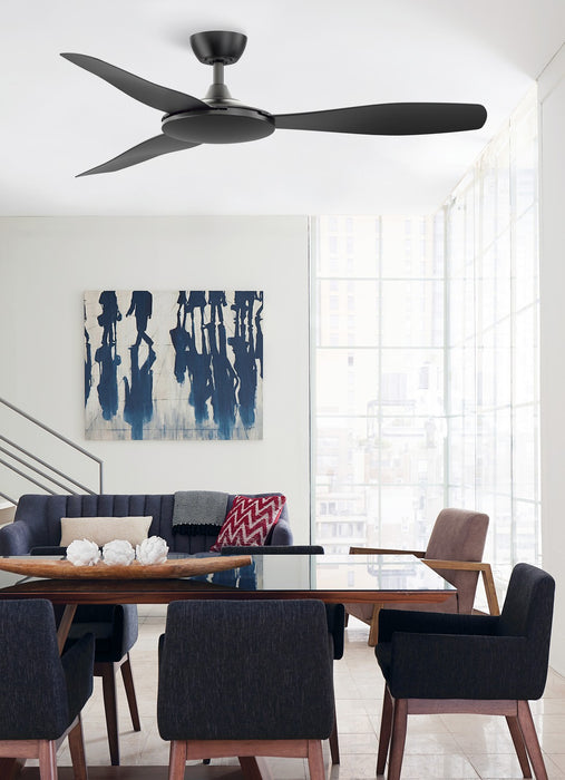 Fanimation FPD8520BL 52" Ceiling Fan, Black